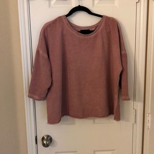 Cute mid sleeve sweatshirt